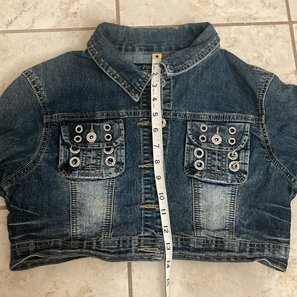 Y2K Cropped Denim Jacket - Picture 7 of 7
